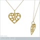 Pendentif Coeurs Plaqué or 18 carats
