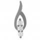 Pendentif en Argent 925 rhodié et Oxydes zirconium