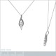 Pendentif en Argent 925 rhodié et Oxydes zirconium