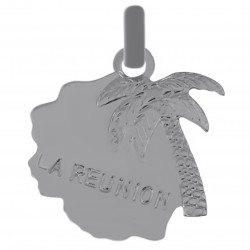 Pendentif La Réunion en Argent 925
