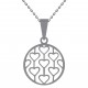 Pendentif Coeurs en Argent 925 rhodié