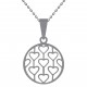 Pendentif Coeurs en Argent 925 rhodié