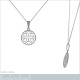 Pendentif Coeurs en Argent 925 rhodié
