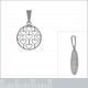 Pendentif Coeurs en Argent 925 rhodié