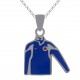 Pendentif maillot sport en Argent 925 et émail