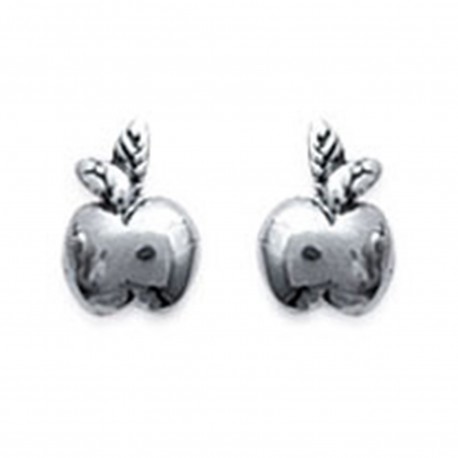 Boucles d'oreilles Pomme en Argent 925°°°