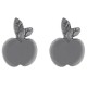 Boucles d'oreilles Pomme en Argent 925°°°