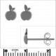 Boucles d'oreilles Pomme en Argent 925°°°