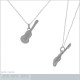 Pendentif guitare en Argent 925