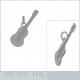 Pendentif guitare en Argent 925