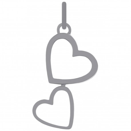 Pendentif Coeurs en Argent 925