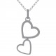 Pendentif Coeurs en Argent 925