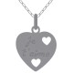 Pendentif Coeur je t'aime en Argent 925