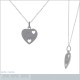 Pendentif Coeur je t'aime en Argent 925