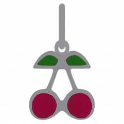 Pendentif Cerises en Argent 925 et émail