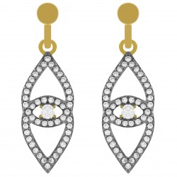 Boucles d'oreilles Plaqué Or 18 carats et Oxydes Zirconium