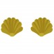 Boucles d'oreilles Coquillage Plaqué Or 18 carats