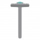 Bague en Argent 925 rhodié, Amazonite et Oxydes Zirconium