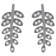 Boucles d'oreilles en Argent 925 rhodié et oxydes de zirconium