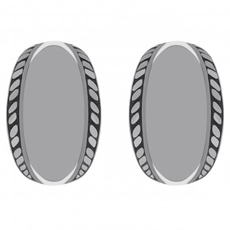 Boucles d'oreilles en Argent 925 vieilli