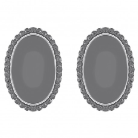 Boucles d'oreilles en Argent 925 rhodié
