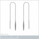 Boucles d'oreilles pendantes en Argent 925 rhodié