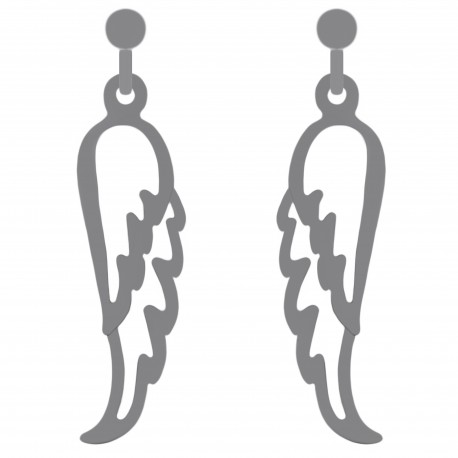 Boucles d'oreilles aile d'ange en Argent 925