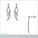 Boucles d'oreilles aile d'ange en Argent 925