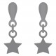 Boucles d'oreilles enfant étoiles en Argent 925