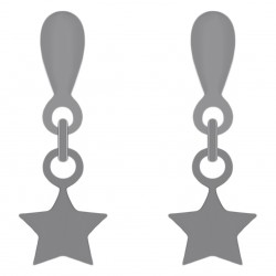 Boucles d'oreilles enfant étoiles en Argent 925