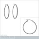 Boucles d'oreilles créoles torsadées 30mm en Argent 925
