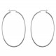 Boucles d'oreilles créoles ovales en Argent 925