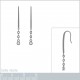 Boucles d'oreilles en Argent 925 rhodié et Oxyde Zirconium