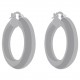 Boucles d'oreilles créoles 25mm en Argent 925