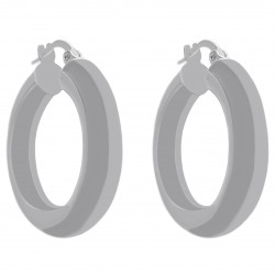 Boucles d'oreilles créoles 25mm en Argent 925