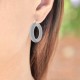 Boucles d'oreilles créoles 25mm en Argent 925