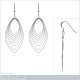 Boucles d'oreilles pendantes en Argent 925