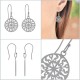 Boucles d'oreilles pendantes en Argent 925