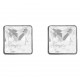 Boucles d'oreilles en Argent 925 et Cristal