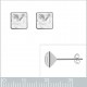 Boucles d'oreilles en Argent 925 et Cristal