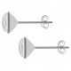 Boucles d'oreilles en Argent 925 et Cristal