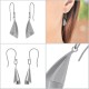 Boucles d'oreilles pendantes en Argent 925