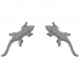 Boucles d'oreilles Lézard en Argent 925