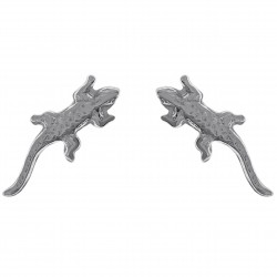 Boucles d'oreilles Lézard en Argent 925