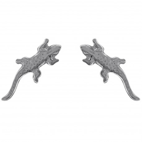 Boucles d'oreilles Lézard en Argent 925