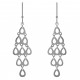 Boucles d'oreilles pendantes en Argent 925