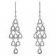 Boucles d'oreilles pendantes en Argent 925