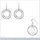 Boucles d'oreilles pendantes en Argent 925