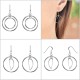 Boucles d'oreilles pendantes en Argent 925