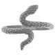 Bague Serpent en Argent 925 rhodié